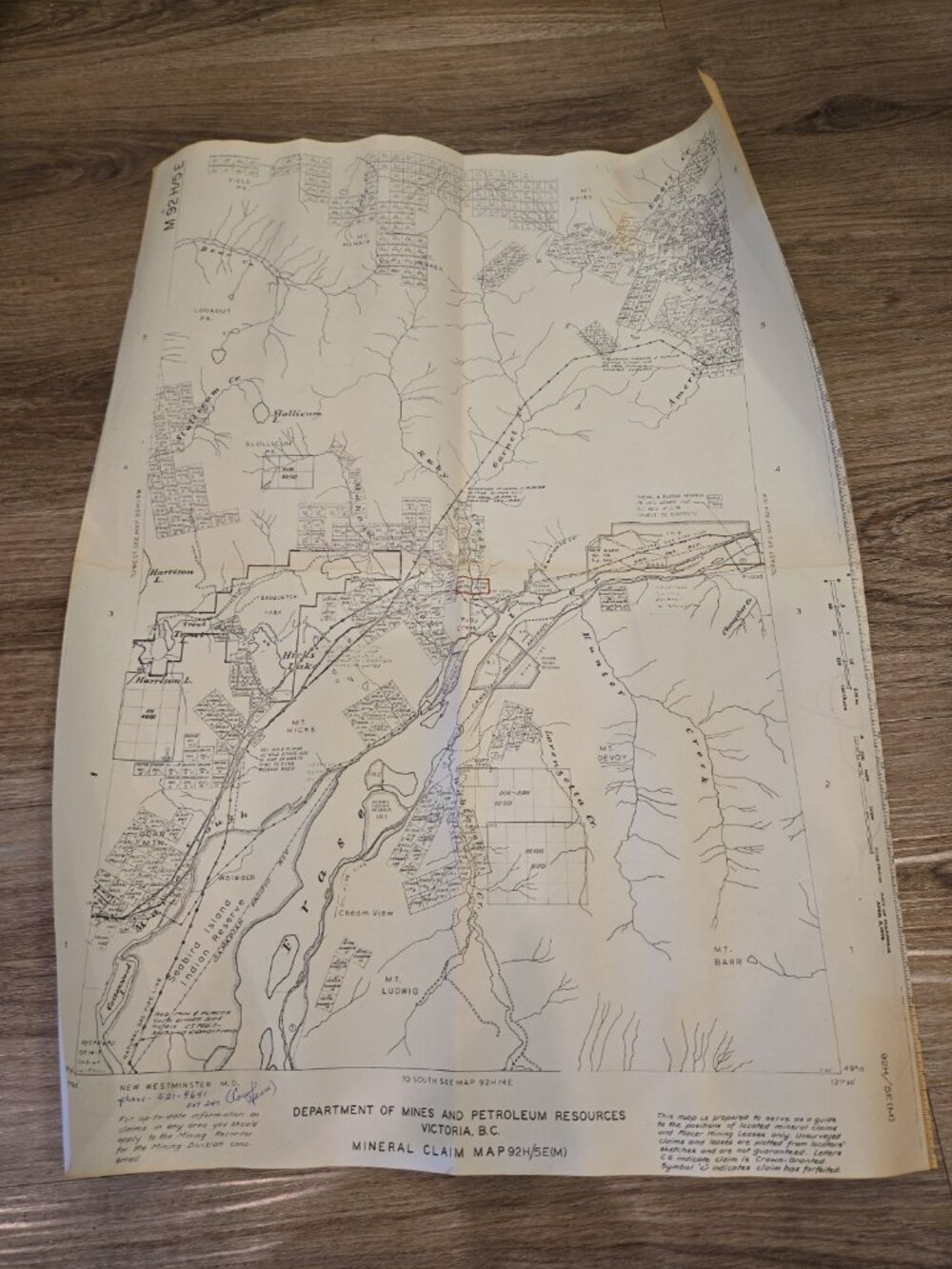 Vintage 1976 Canadian Dept Mines & Resources British Columbia Map Bundle READ